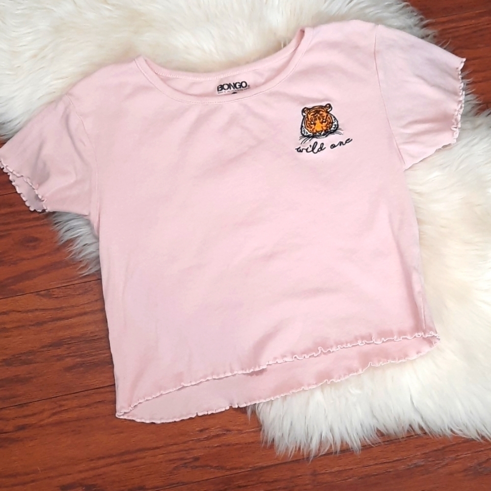 Bongo Lettuce Trim Crop Top